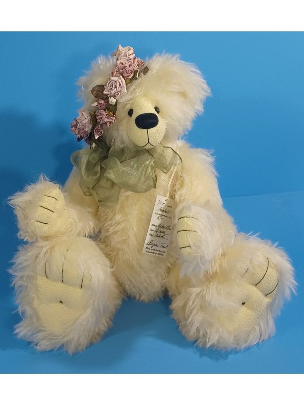 Isabella 5/5 22" Limited Edition Mohair Jointed Teddy Bears by Raglets Angie Tai